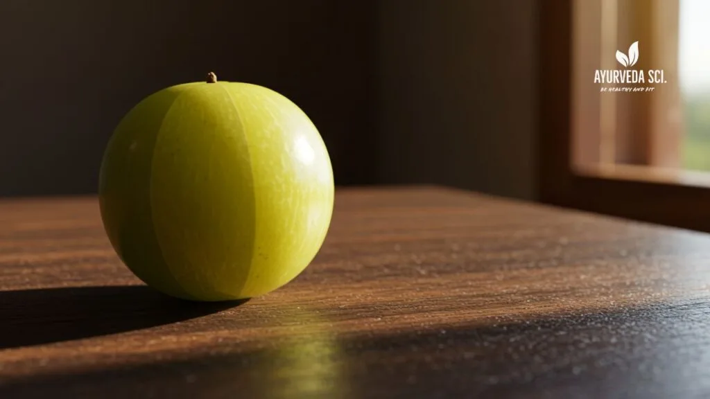 a Amla fruit put on Table