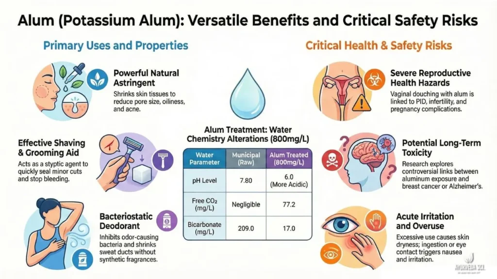 Alum Benefits and critical safety risks