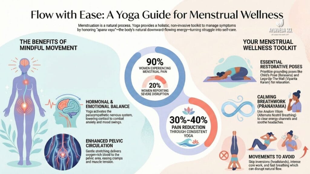 Flow with Ease -a yoga guide for menstrual Wellness _Ayurveda Sci.